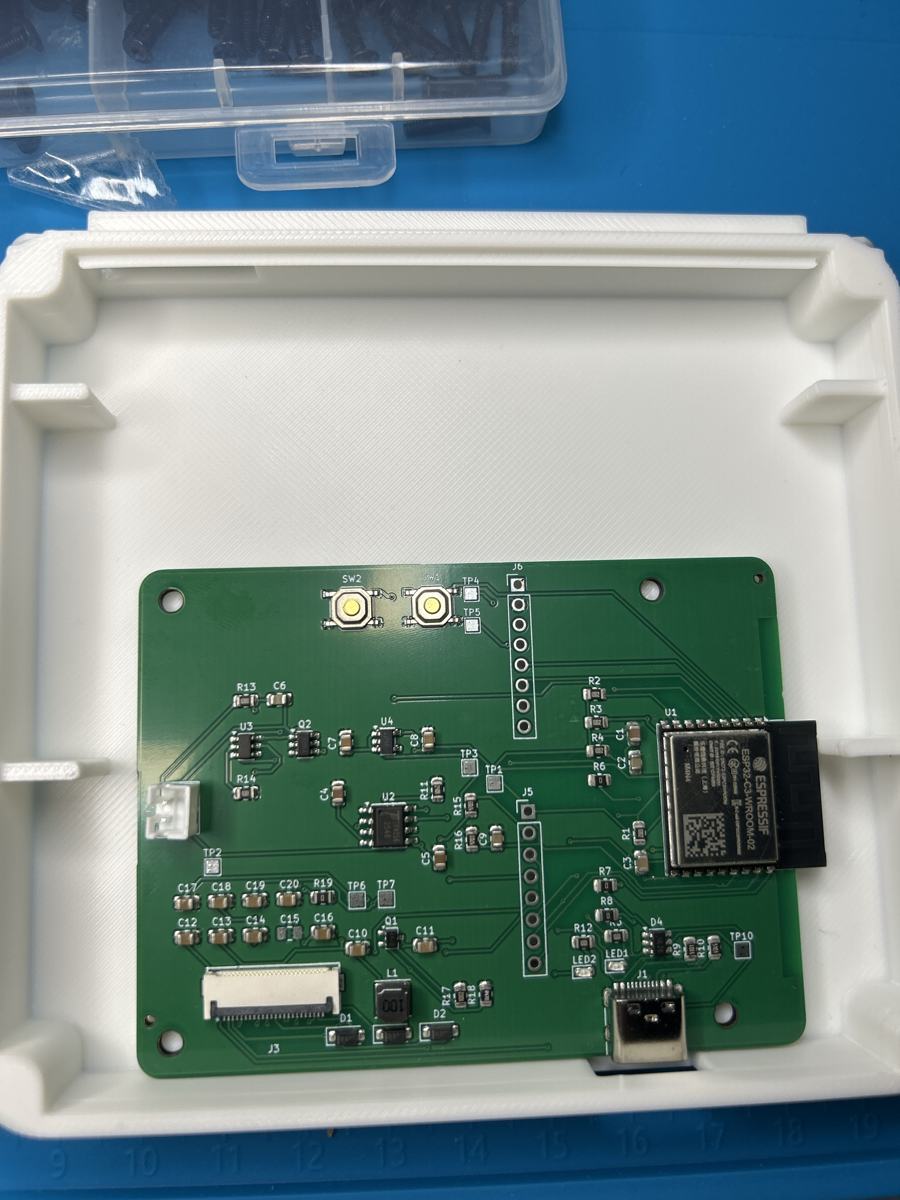 Board in the second printed case